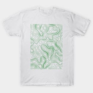 topoghraphic lignes pattern T-Shirt